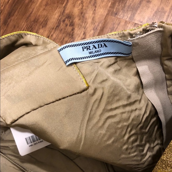 Prada Cropped Metallic Brocade Top - Picture 8 of 8